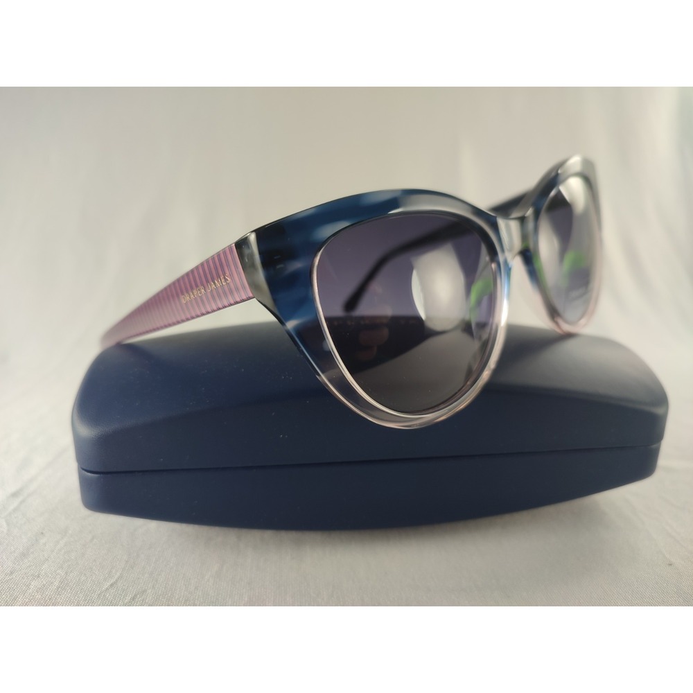 Draper James DJ7027 Indigo Gradient Cat Eye Sunglasses Women's Blue 54-19-140